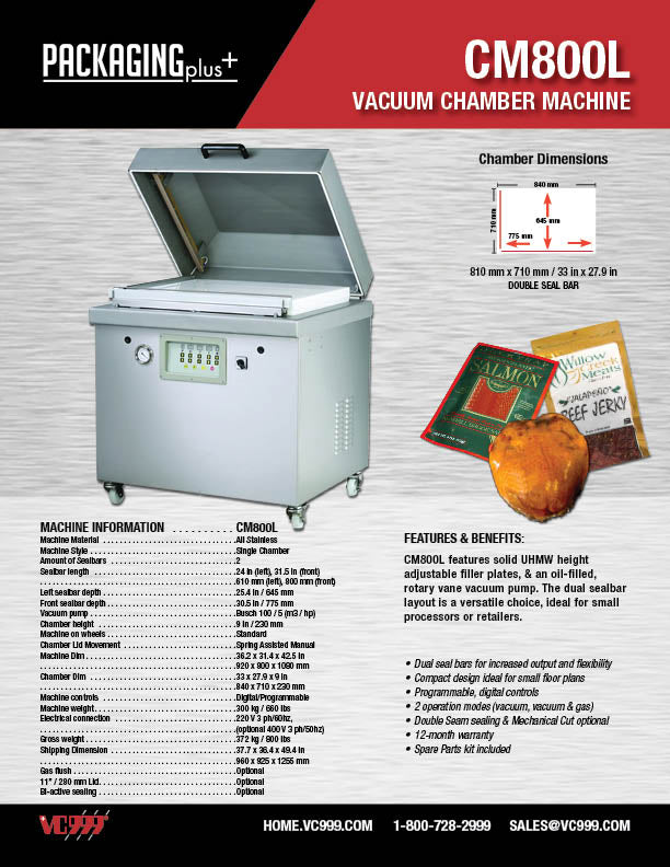 Single Chamber Floor Model Vacuum Machine | VC999