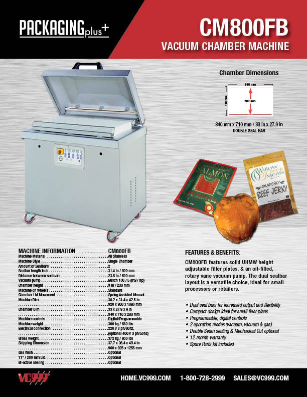 Single Chamber Floor Model Vacuum Machine | VC999